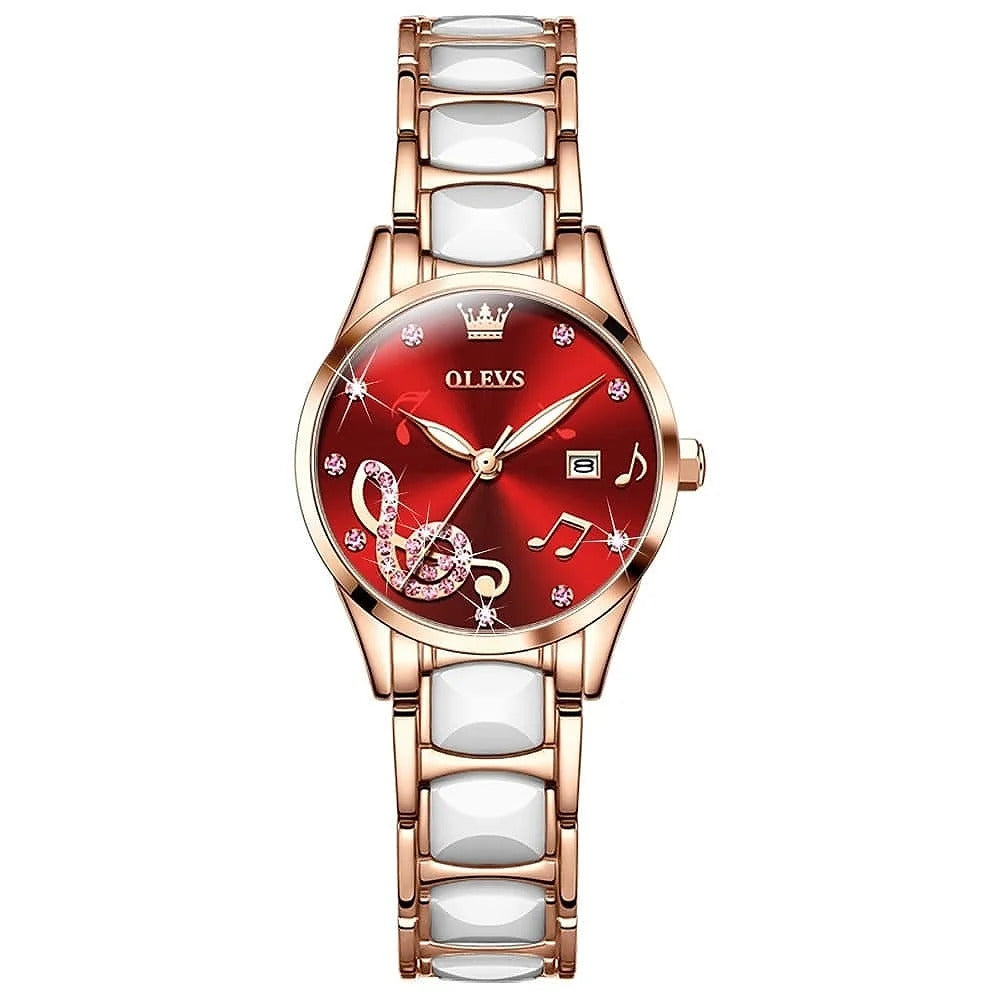 OLEVS 3605 Women Premium Texture Dial Design Watch
