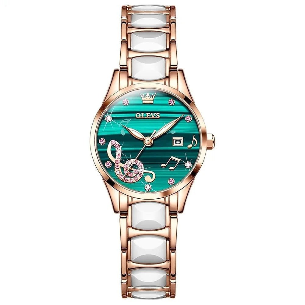 OLEVS 3605 Women Premium Texture Dial Design Watch