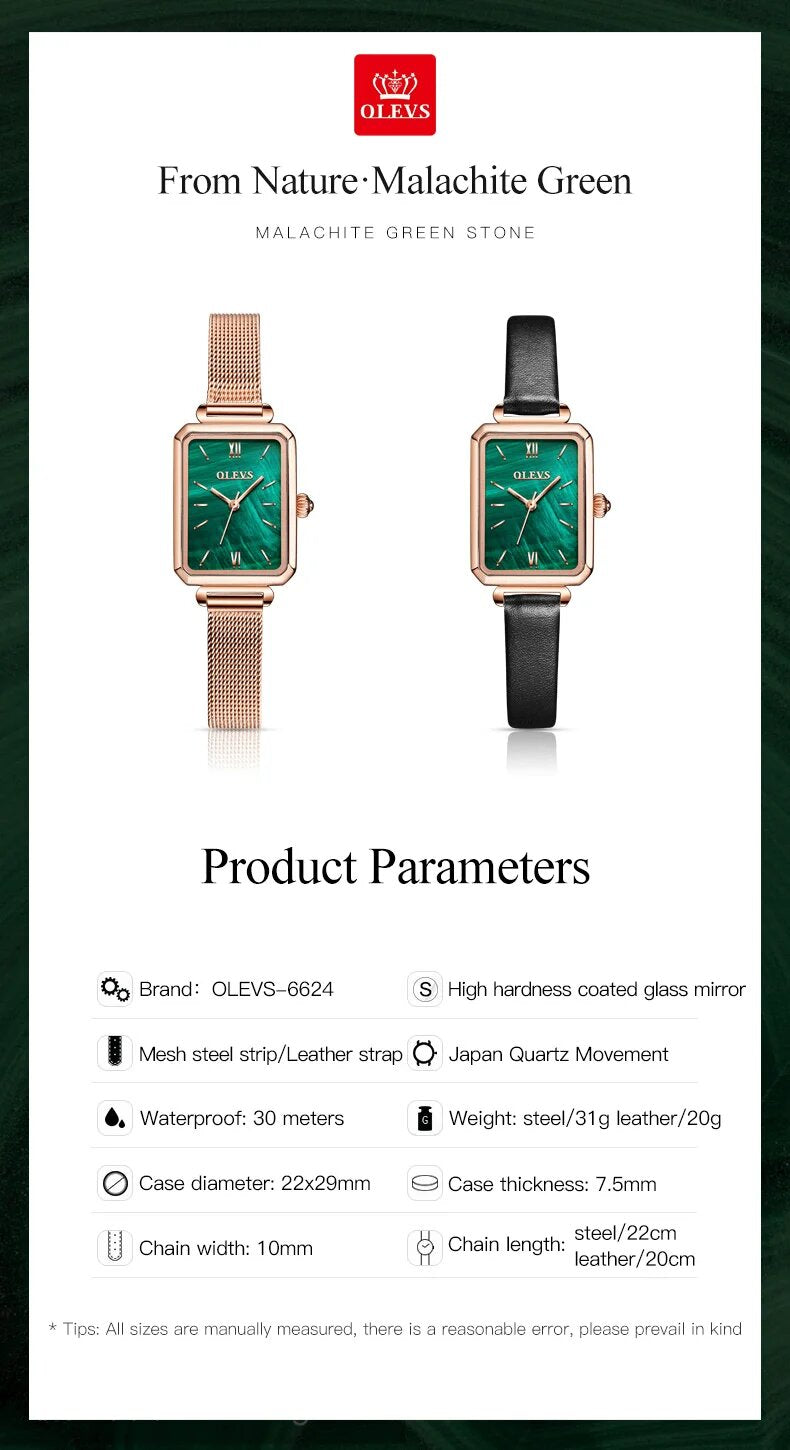 OLEVS 6624 Quartz Movement Women Premium Watch