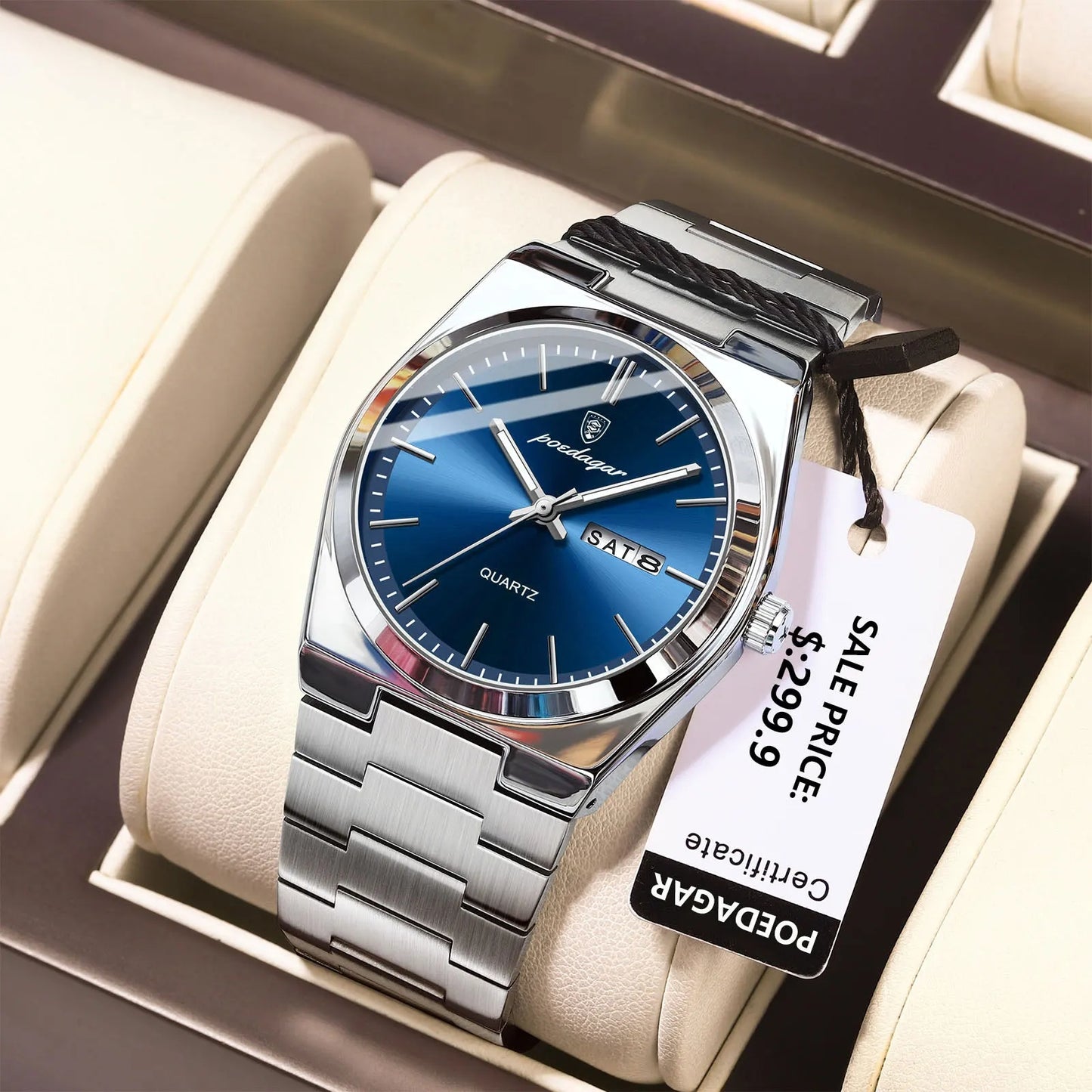 POEDAGAR 7826 Luxury Formal Chronograph Men’s Watch