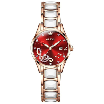 OLEVS 3605 Women Premium Texture Dial Design Watch