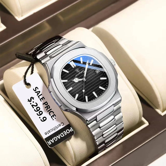 POEDAGAR 613 Luxury Men Clock Waterproof Luminous Men’s Watch