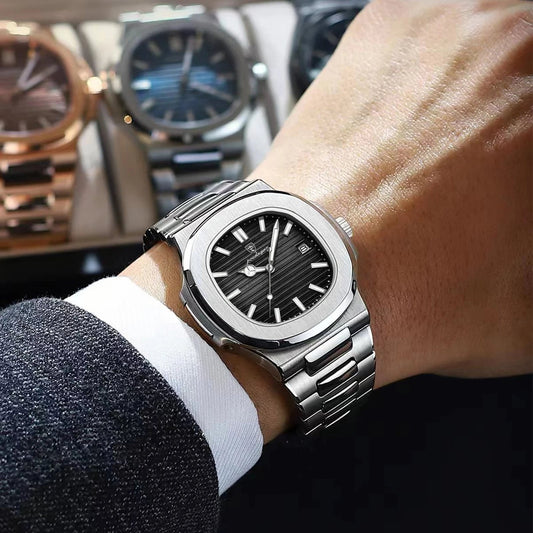 POEDAGAR 613 Luxury Men Clock Waterproof Luminous Men’s Watch