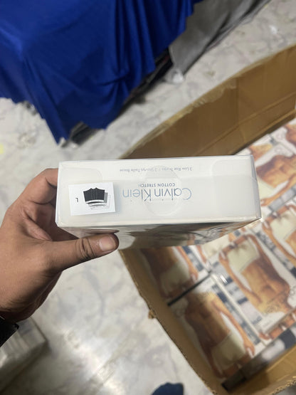 Original Calvin Klein Men's Underwear Boxer 3Pcs Black, White & Grey