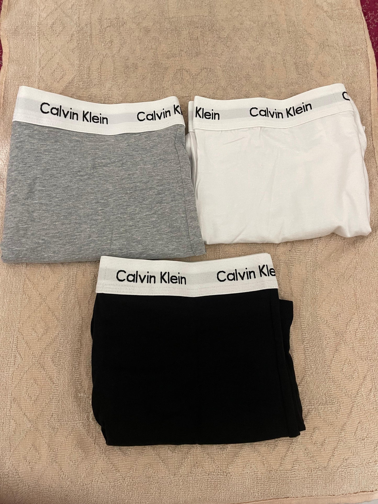 Original Calvin Klein Men's Underwear Boxer 3Pcs Black, White & Grey